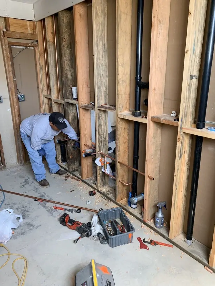Commercial rough-in plumbing for Gas Line Repair in Portsmouth
